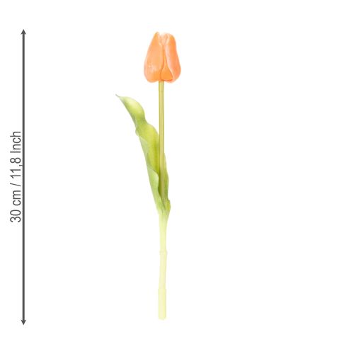 Itens Tulipas artificiais para decoração de primavera, sala de estar e cozinha, com aparência realista, 30 cm, 7 peças.