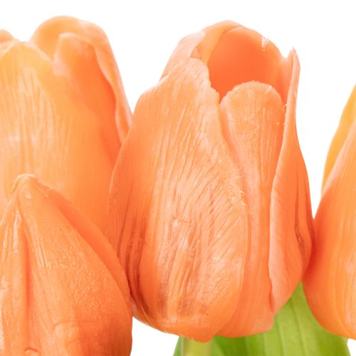 Itens Tulipas artificiais para decoração de primavera, sala de estar e cozinha, com aparência realista, 30 cm, 7 peças.