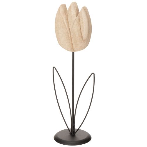 Itens Tulipa como objeto decorativo sobre suporte, para um design de interiores elegante e atemporal, 33,5 cm