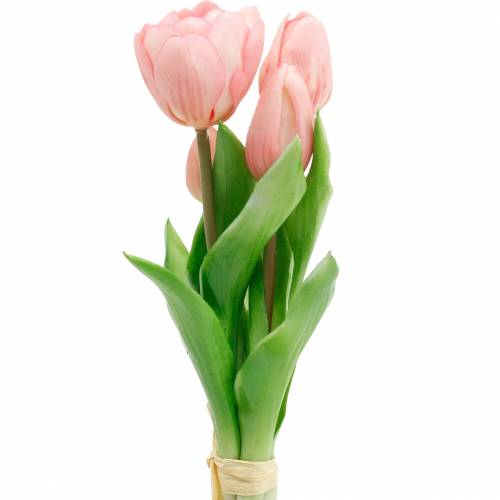 Floristik24.pt Molho de tulipas flores artificiais toque real tulipas artificiais  rosa - compre barato online