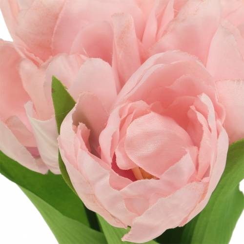 Floristik24 Tulipas rosa artificial 26.5cm 5pcs