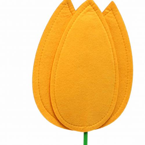 Itens Flor de feltro tulipa amarela Alt.68cm