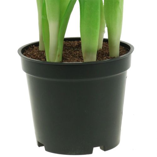 Itens Flores Artificiais em Vaso Tulipas Artificiais Rosa Amarelo 22,5cm