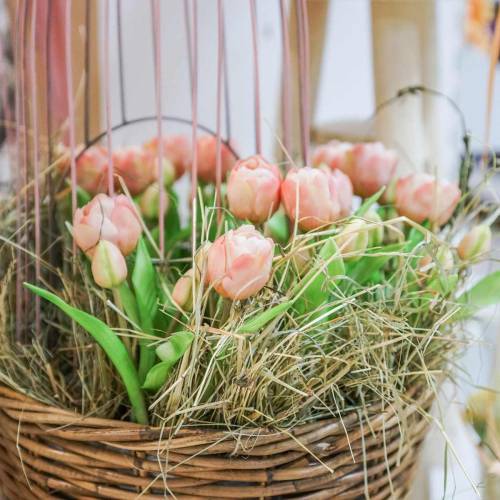Itens Molho de tulipas flores artificiais toque real tulipas artificiais rosa