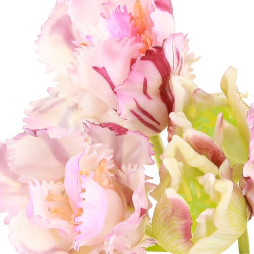 Itens Tulipas artificiais tulipas papagaio buquê roxo com 5 flores 40cm