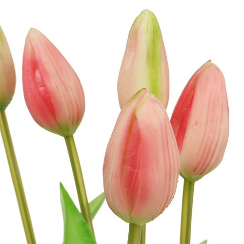 Itens Gola de tulipa rosa toque real