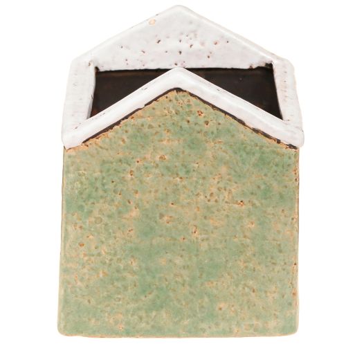 Itens Vaso de cerâmica Casa Advento Menta Branco 10×10×12cm