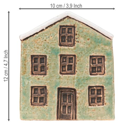 Itens Vaso de cerâmica Casa Advento Menta Branco 10×10×12cm