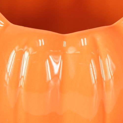 Itens Vaso de cerâmica para plantador abóbora laranja Ø9,5cm H6,5cm 4 peças