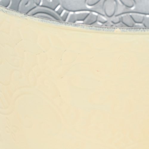 Itens Vaso de metal, amarelo pastel, Ø16cm A14cm