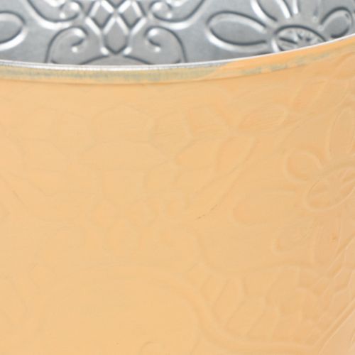 Itens Vaso de metal, laranja pastel, Ø13,5cm A12,5cm