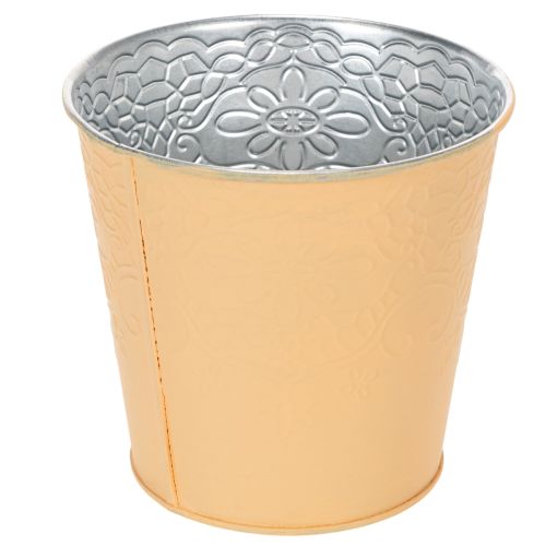 Itens Vaso de metal, laranja pastel, Ø13,5cm A12,5cm