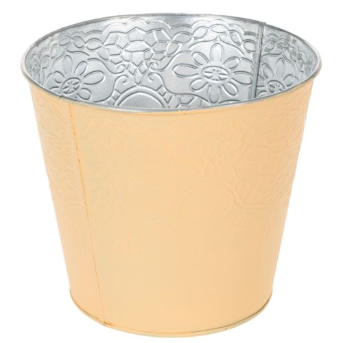 Itens Vaso de metal, laranja pastel, Ø16cm A14cm