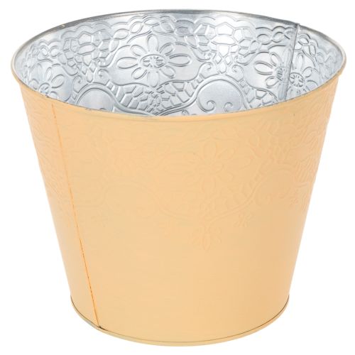 Itens Vaso de metal, laranja pastel, Ø20cm A16cm