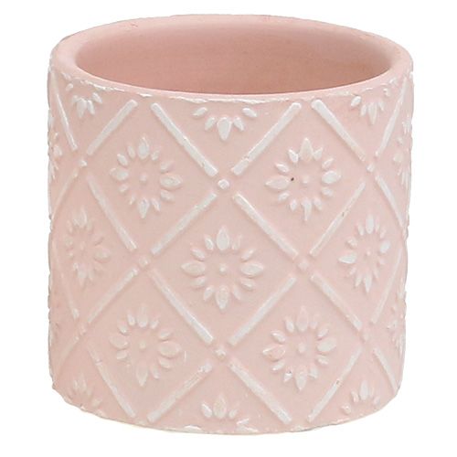 Floristik24 Vaso para flores com padrão rosa Ø7cm H6.5cm 12 unidades
