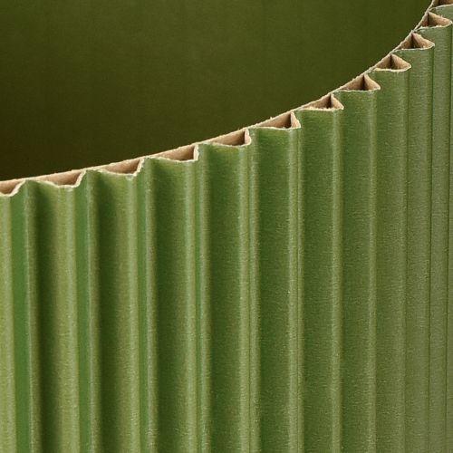 Itens Vaso de papel verde escuro Ø19cm H14cm 3 peças