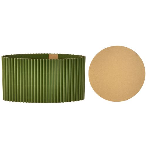 Itens Vaso de papel verde escuro Ø19cm H14cm 3 peças