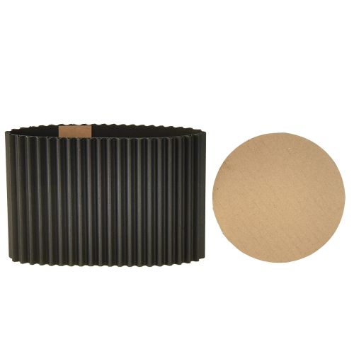Itens Vaso de papel preto para plantas Ø13cm H12cm 4 peças