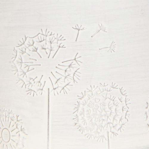 Itens Vaso Dente de Leão Branco Ø9,5cm A11cm