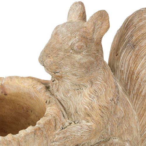 Itens Vaso com decoração em pedra fundida de esquilo 26×14×19cm