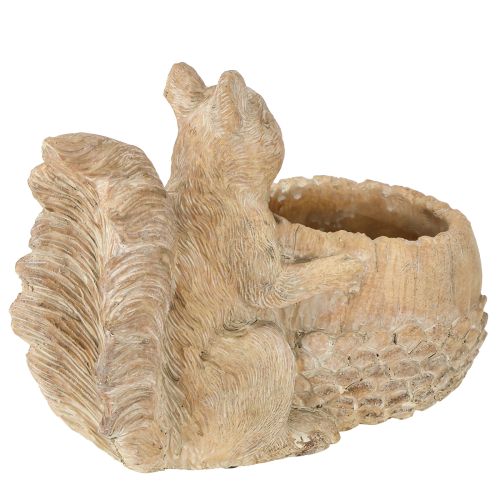 Itens Vaso com decoração em pedra fundida de esquilo 26×14×19cm