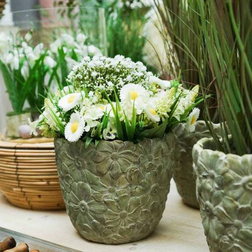 Floristik24 Vaso verde Ø15,5cm Alt15cm