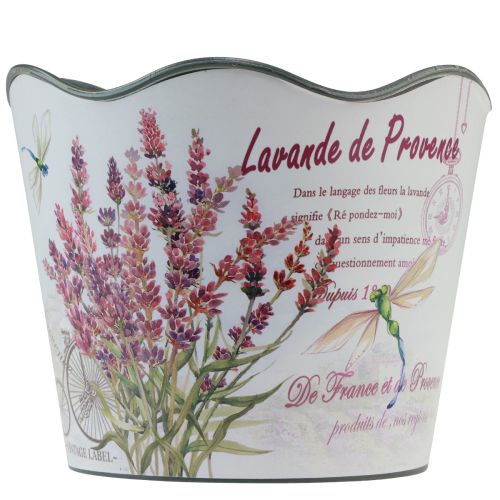 Floristik24 Vaso de plástico para flores verão lavanda Ø16,5cm Alt.13,5cm