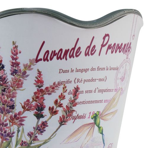 Itens Vaso de plástico para flores verão lavanda Ø16,5cm Alt.13,5cm