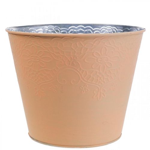 Itens Floreira floreira de metal laranja pastel Ø20cm A16cm