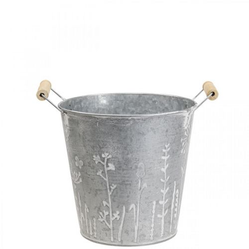 Floreira jardineira vintage balde de metal decorativo Ø12cm A10cm