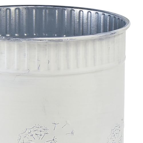 Itens Vaso de flores de dente de leão branco Ø12,5cm Alt.14cm