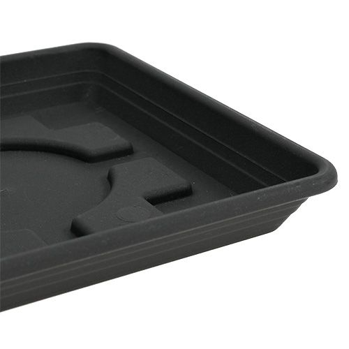 Itens Base para copos Lara quadrada 20cm x 20cm antracite 1ud