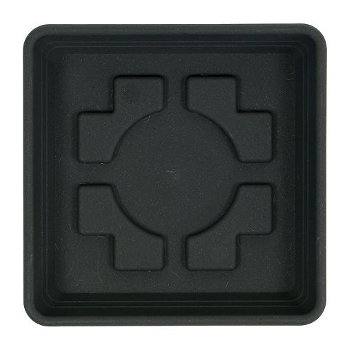 Itens Base para copos Lara quadrada 20cm x 20cm antracite 1ud