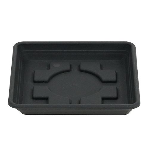 Itens Base para copos Lara quadrada 25 cm x 25 cm antracite, 1 unidade