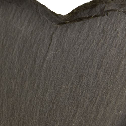 Itens Dia dos Namorados Coração de Ardósia Coração Decorativo Preto 25cm 2 un