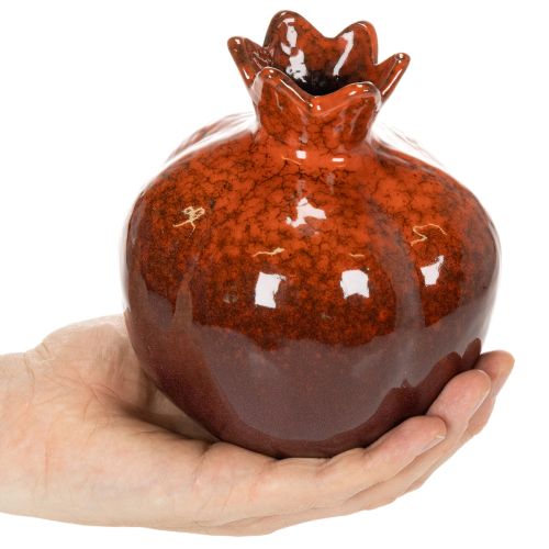 Itens Decoração de romã em cerâmica, brilhante, 14 cm