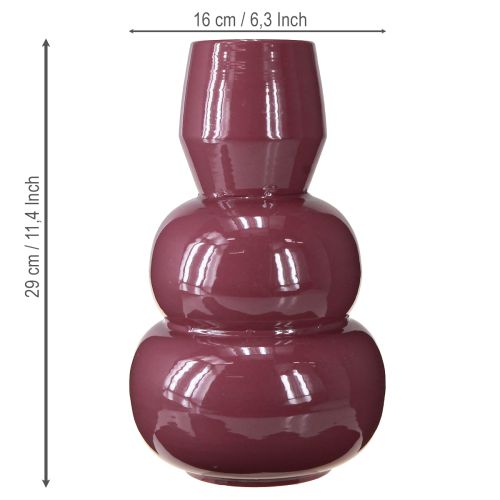 Itens Vaso de design moderno para decoração e mobiliário elegantes, 29 cm