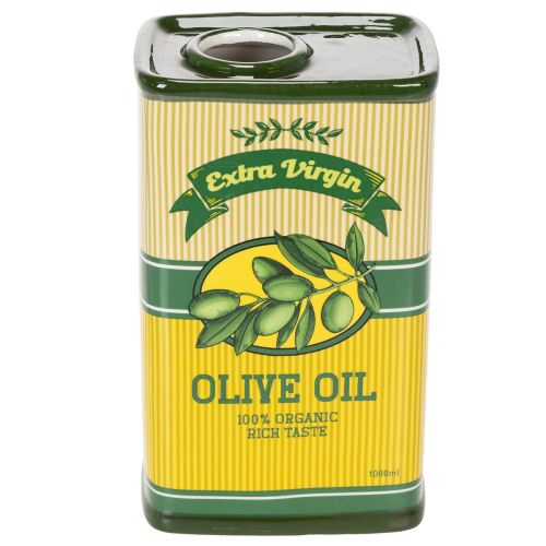 Floristik24 Vaso decorativo de cerâmica para azeite, perfeito para decorar mesas com flores secas, 18 cm