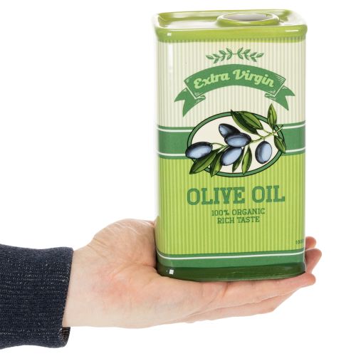 Itens Vaso para azeite, em cerâmica, ideal para decoração de cozinha e mesa mediterrânea, 18 cm