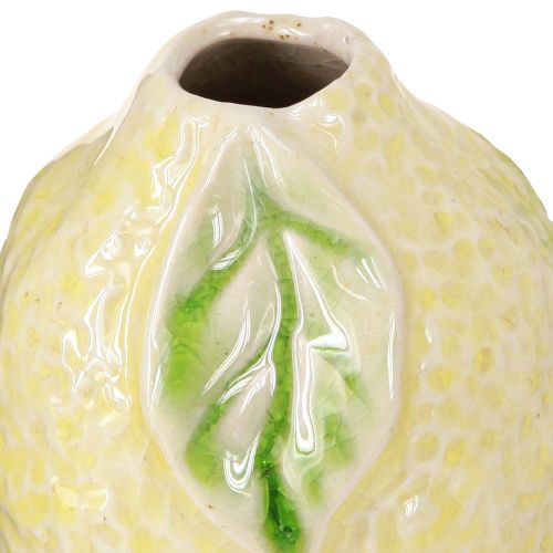 Itens Vaso de cerâmica com decoração de limão, decoração de mesa mediterrânea H22cm