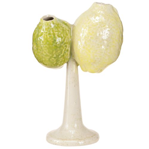 Itens Vaso de cerâmica com decoração de limão, decoração de mesa mediterrânea H22cm