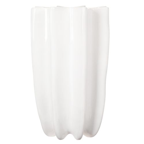 Vaso canelado, vaso decorativo alto para flores secas, 24 cm | Floristik24.pt