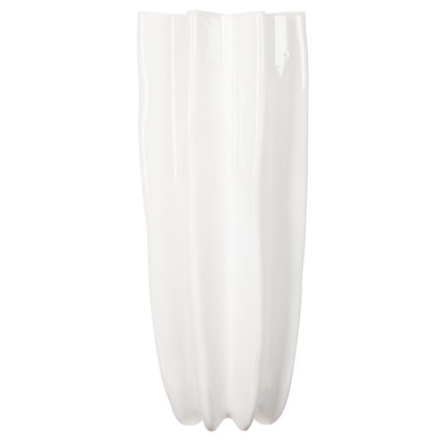 Vaso de flores canelado moderno decorativo de 38 cm | Floristik24.pt