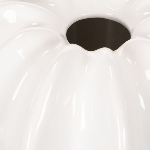 Vaso decorativo em formato de abóbora, com acabamento brilhante, ideal para decoração de outono na sala de estar, 19 cm | Floristik24.pt