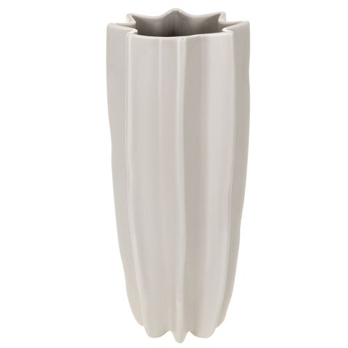 Vaso moderno com nervuras, vaso decorativo alto para flores secas, 38 cm comprar | Floristik24.pt