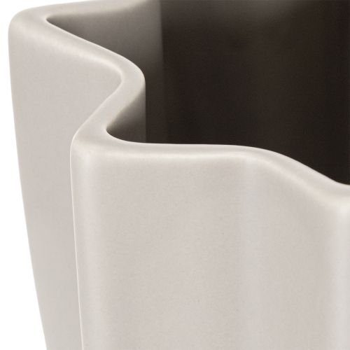Vaso moderno com nervuras, vaso decorativo alto para flores secas, 38 cm | Floristik24.pt