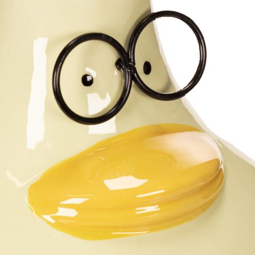 Itens Vaso em forma de pato, cerâmica, design alegre, ideal para interiores modernos, 15 cm, 2 peças