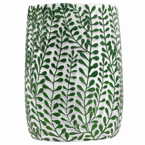 Floristik24 Vaso decorativo floral, vaso de cerâmica, decoração de mesa, aparência de concreto Ø15,5cm Alt.21cm