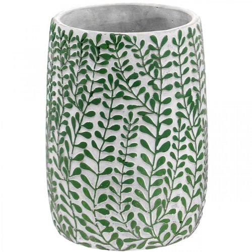 Vaso decorativo floral, vaso de cerâmica, decoração de mesa, aparência de concreto Ø15,5cm Alt.21cm