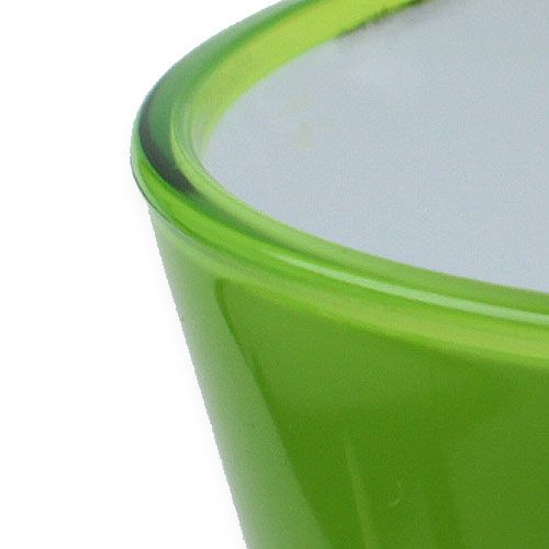 Itens Vaso de plástico “Fizzy” verde maçã, 1 un.